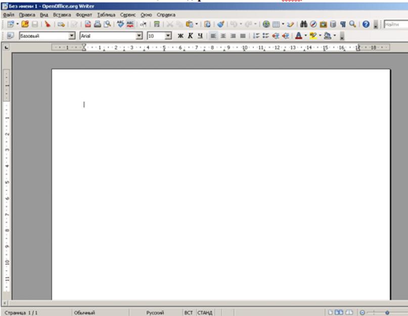 OpenOffice: Writer для начинающих. Начало работы в редакторе