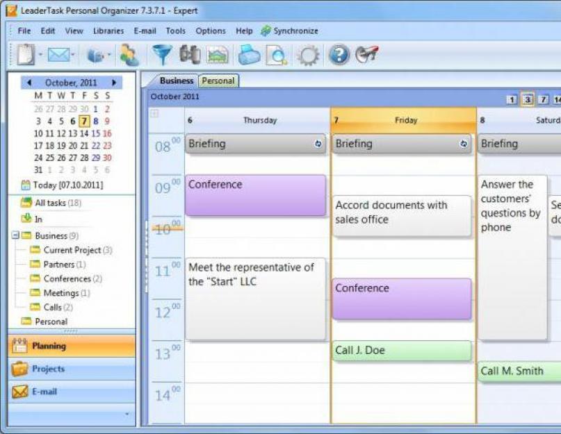 Программа для составления планов на день. Лучший планировщик дел для компьютера
