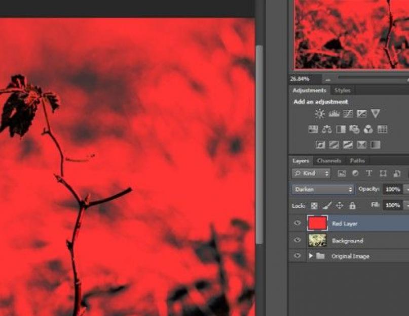 Как наложить цвет на фото в фотошопе