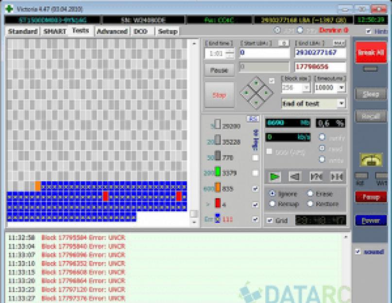 Проверка на плохие блоки. Как восстановить поврежденные битые(BAD) сектора HDD