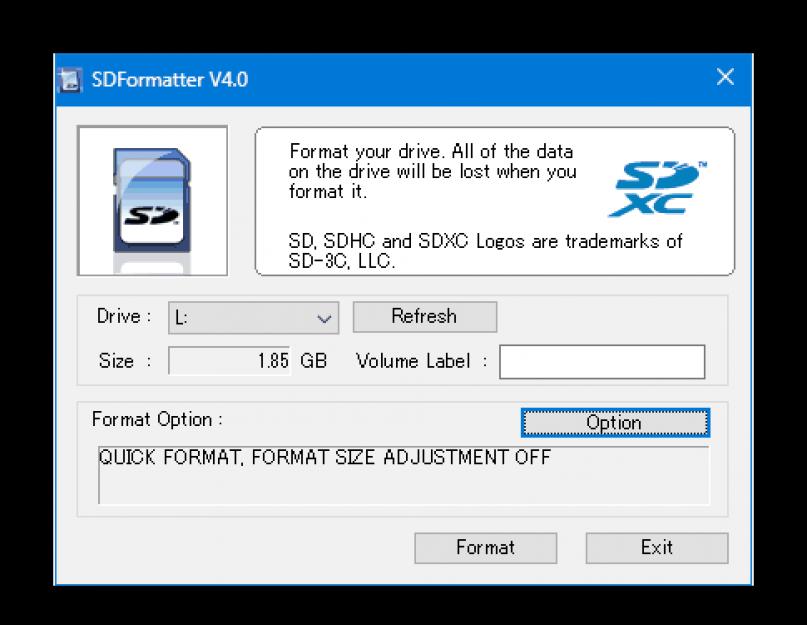 Как отформатировать сд карту