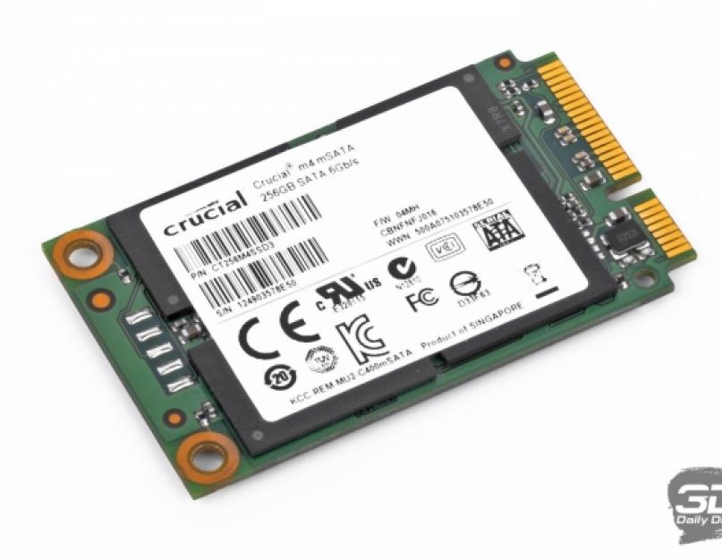 Как узнать какой объем msata поддерживает ноутбук. Что такое mSATA SSD и чем он может быть полезен – особенно, если вы не удовлетворены общей скоростью вашего ноутбука