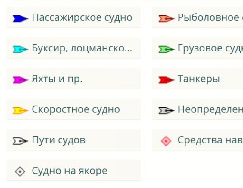 Отслеживание теплоходов онлайн. Марине трафик на русском языке карта движения судов в реальном времени