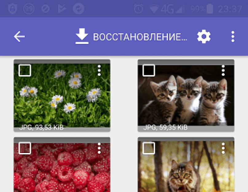 Как возобновить фотографии на телефоне. Восстановление удалённых фото на телефонах Samsung