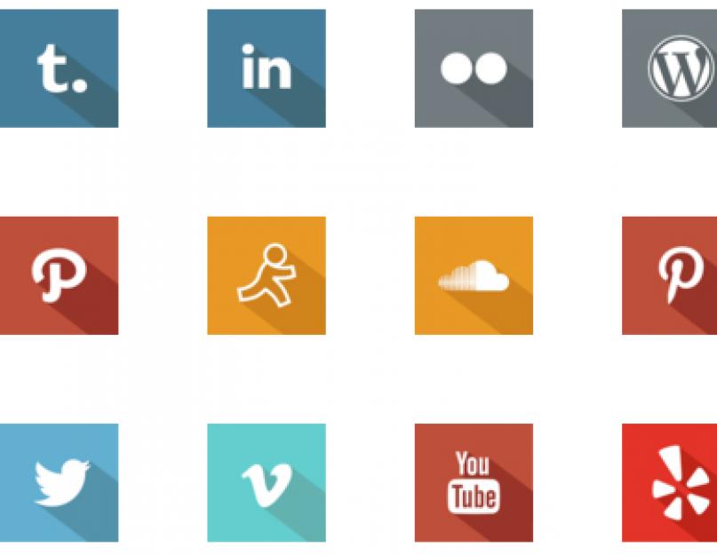 Значки социальных сетей для фотошопа. Установка иконок социальных сетей