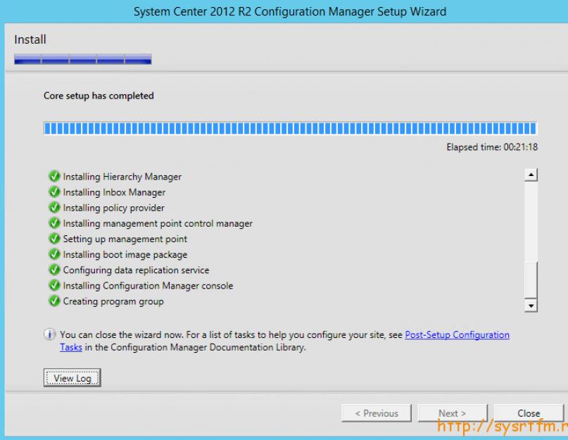 Установке ПО с помощью SCCM R2. Запустить сначала другую программу