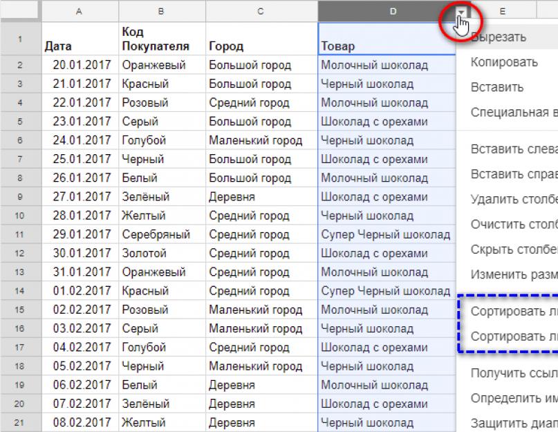 Google таблицы защищенные ячейки не работают фильтры. Экспорт контактов из Android