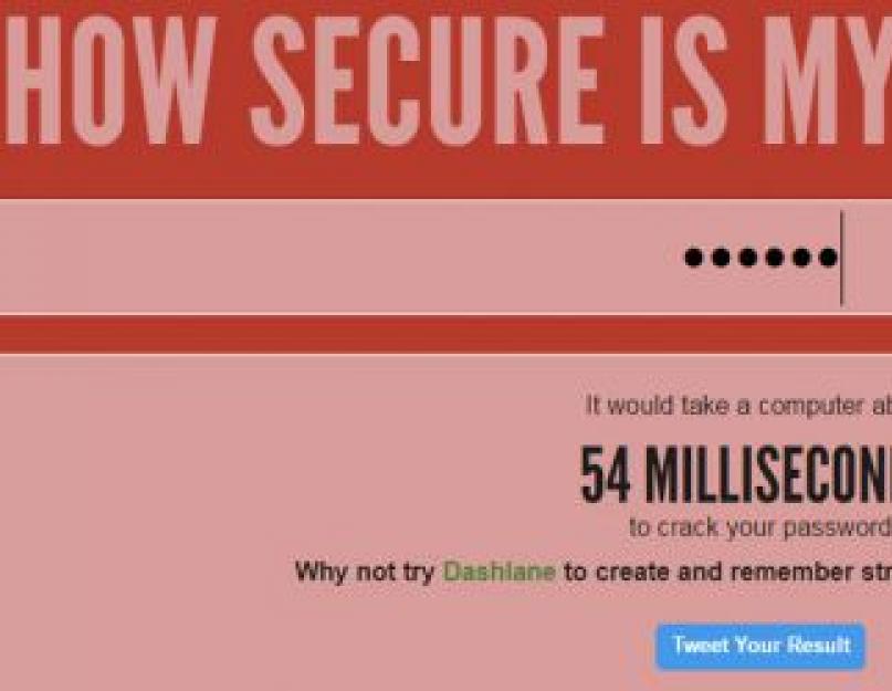 Какой можно поставить пароль. Как правильно: надежный пароль