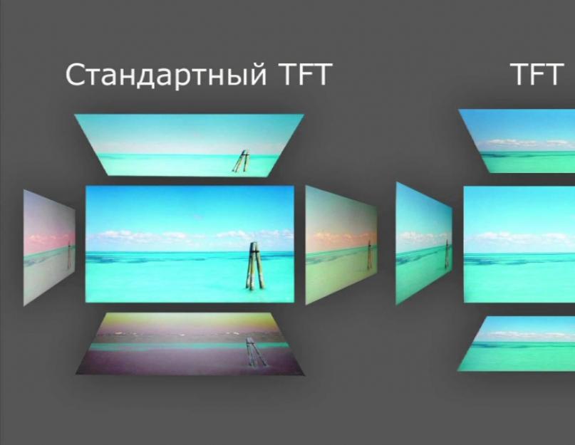 Что такое tft. IPS или TFT — что лучше? Какой тип экрана лучше выбрать