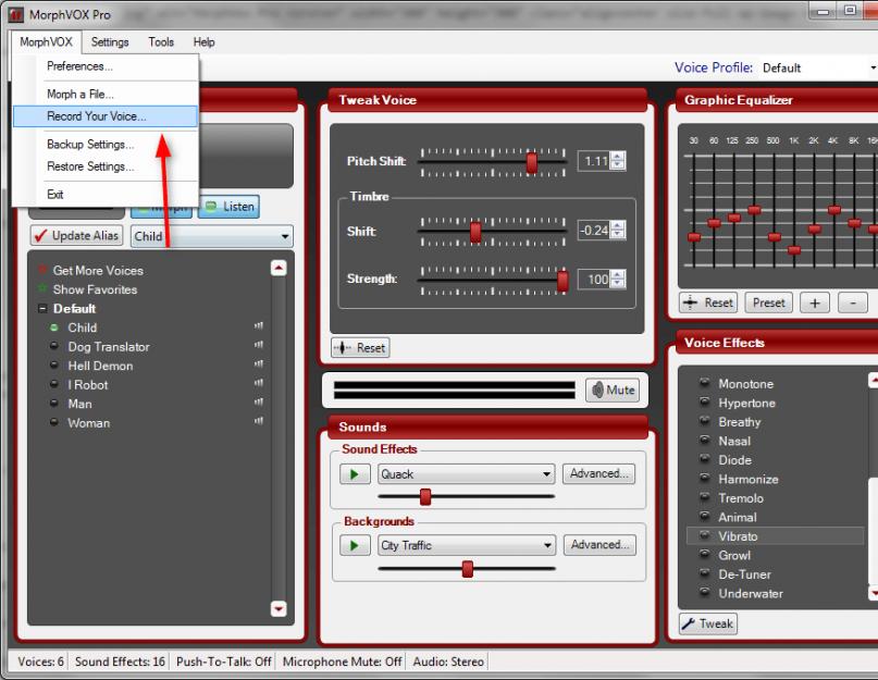 Как пользоваться программой MorphVOX Pro. Приложение MorphVOX Pro: как пользоваться программой и на что обратить внимание при настройке