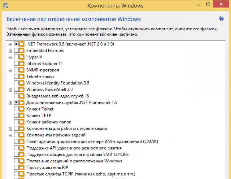 Все службы виндовс 7. Ненужные службы, которые можно отключить в Windows