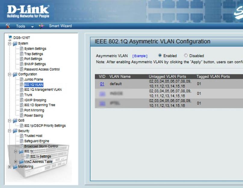 Коммутатор ethernet с поддержкой vlan. Смотреть что такое 