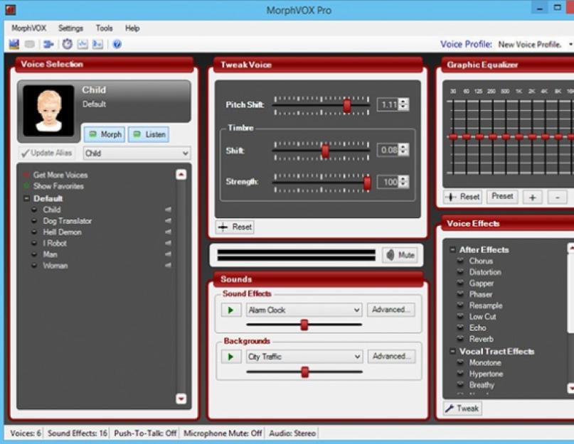 Скачать голоса для программы morphvox pro. Программа для изменения голоса — MorphVOX Pro
