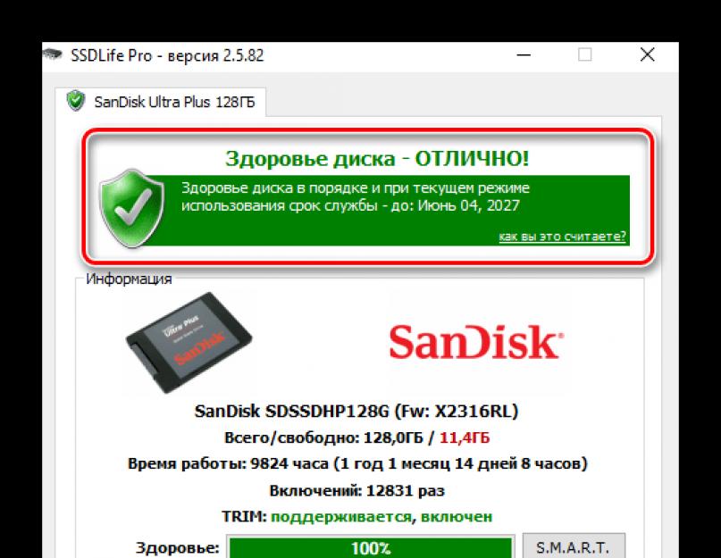 Проверка ssd диска