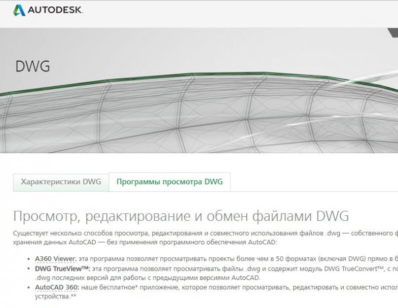 Открыть документ dwg. DWG формат: чем открыть и просмотреть файл