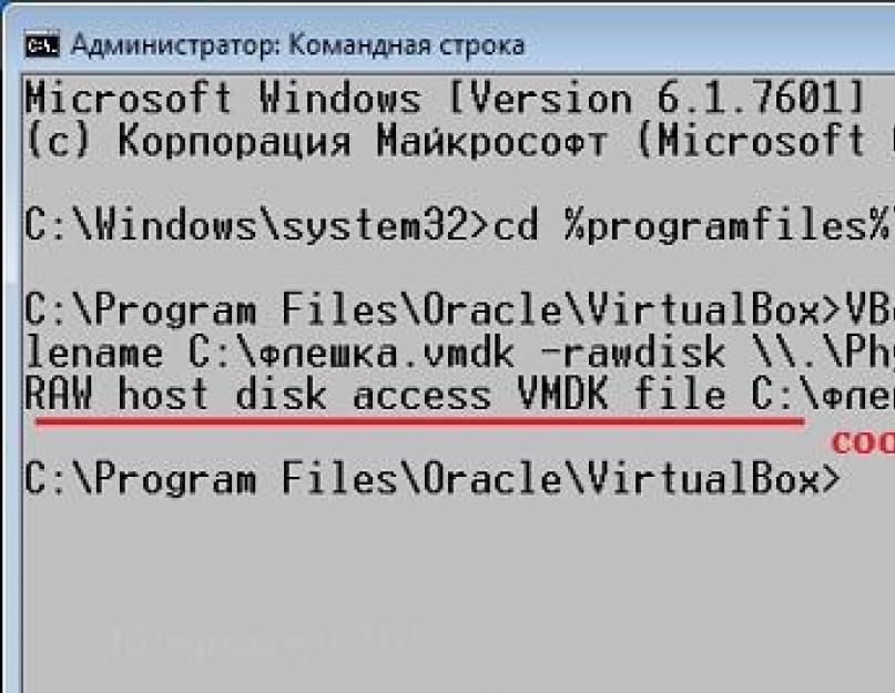 Как установить систему с флешки в virtualbox. Загружаемся с USB диска в VirtualBox