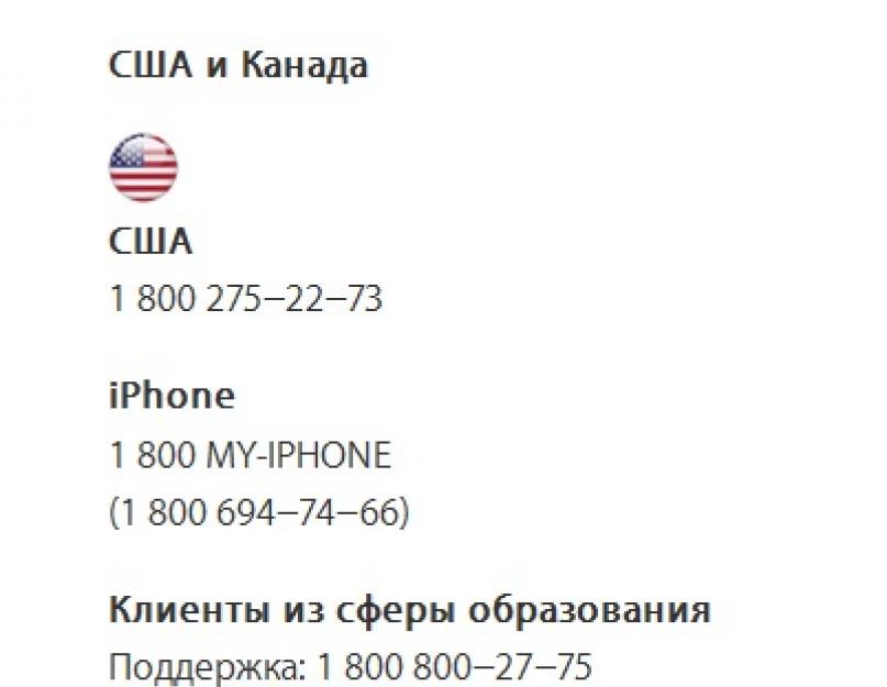 Служба технической поддержки эппл. Как связаться с технической поддержкой Apple