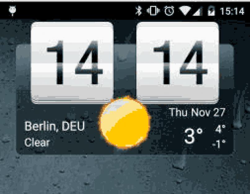 Виджет часов для android. Аналоговые часы