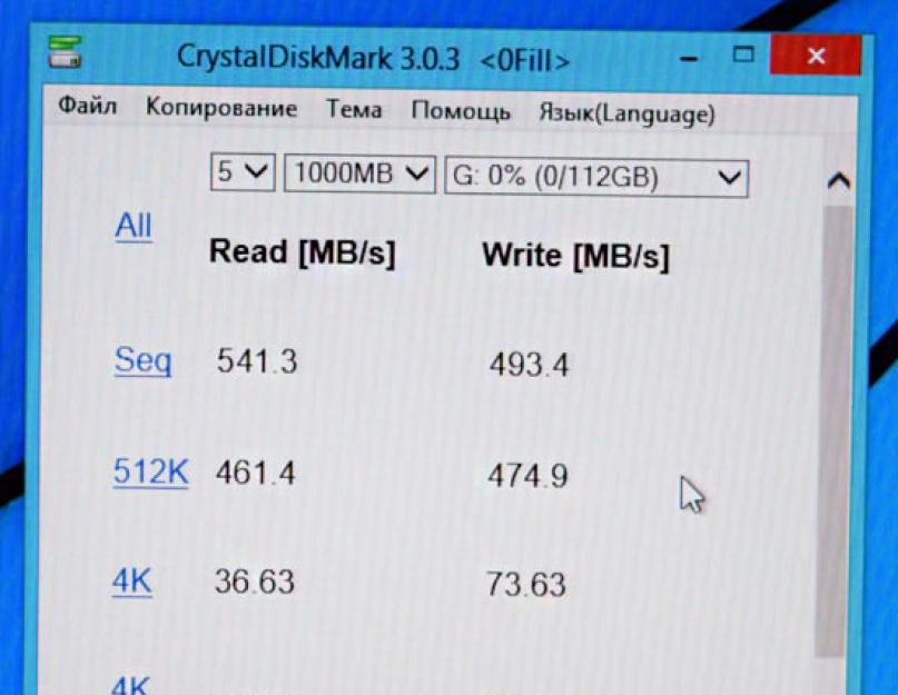 Тестируем скорость SSD. Тестирование скорости чтения и записи жёсткого диска с бесплатной программой CrystalDiskMark