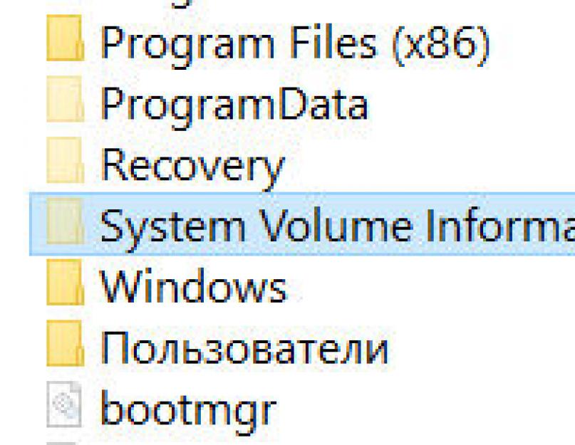 Файл system volume information на флешке. System Volume Information: что за папка, как удалить и нужно ли