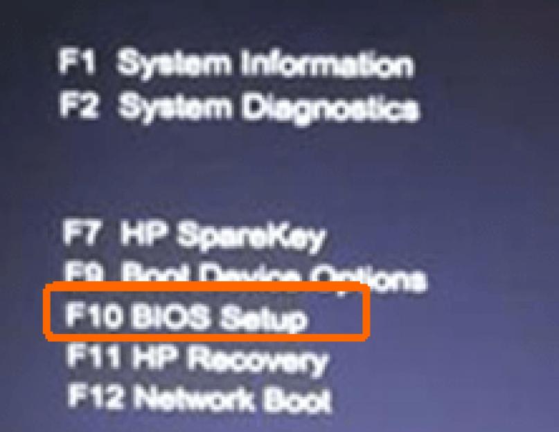 Hp envy вход в биос. Как открыть BIOS на ноутбуке