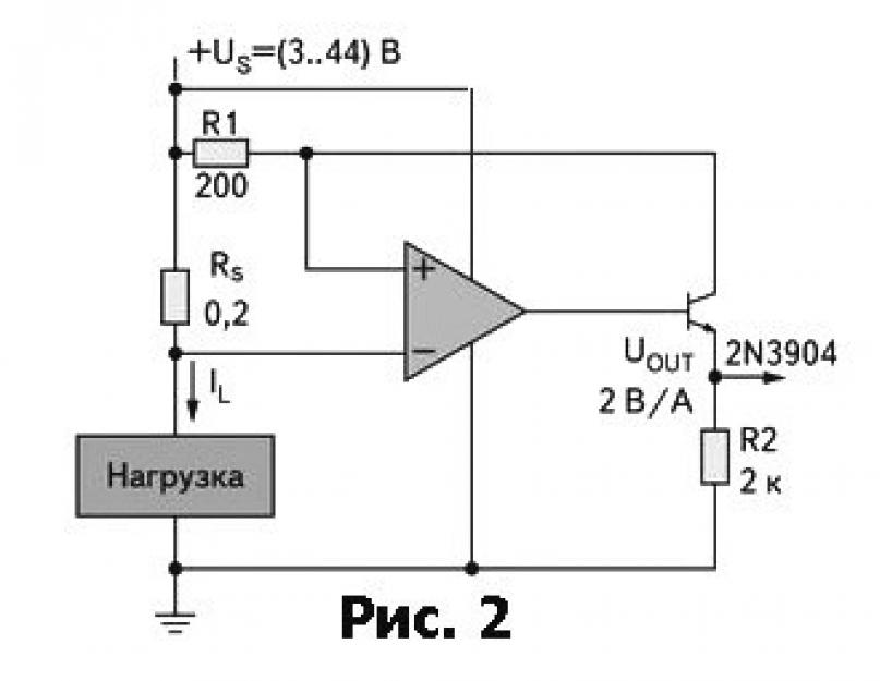 Датчик напряжения схема
