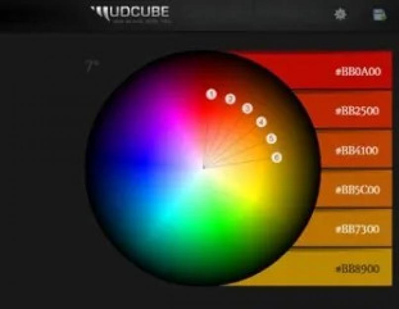 Дизайнерский круг сочетания цветов онлайн. Крутая шпаргалка по сочетанию цветов