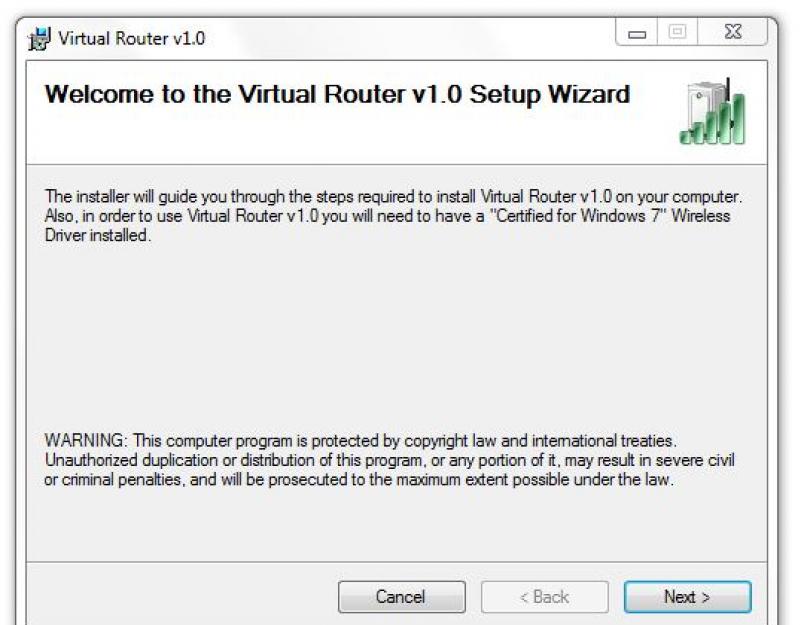 Скачать программу virtual router plus на русском. Создаем виртуальный роутер на windows xp