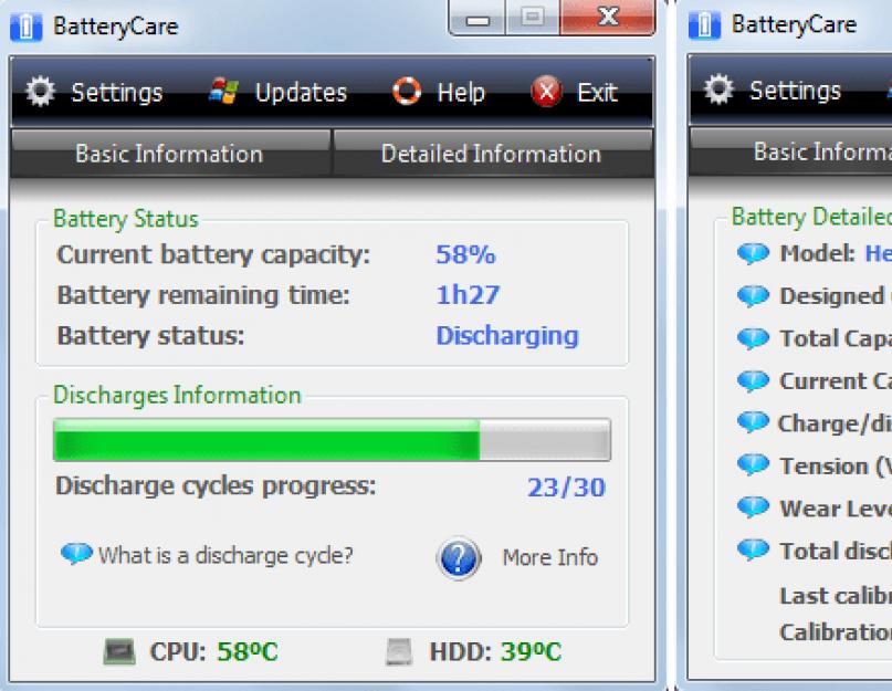 Прога для калибровки батареи ноутбука. Как восстановить батарею на ноутбуке: самостоятельное восстановление изношенного аккумулятора на ноутбуке