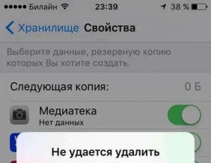 Не удается создать резервную копию в icloud. Почему не создается резервная копия в iCloud? Решаем проблему